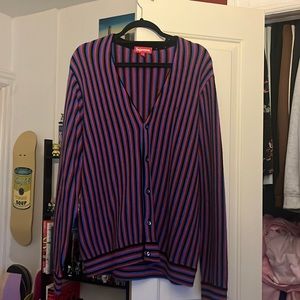 Supreme Microstripe Cardigan